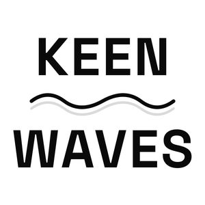 Keen Waves white mark, 300 by 300 pixels